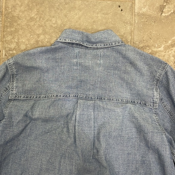 Madewell Chambray Classic Ex-Boyfriend Shirt in Mazzy Wash Size‎ XXS - Picture 9 of 12